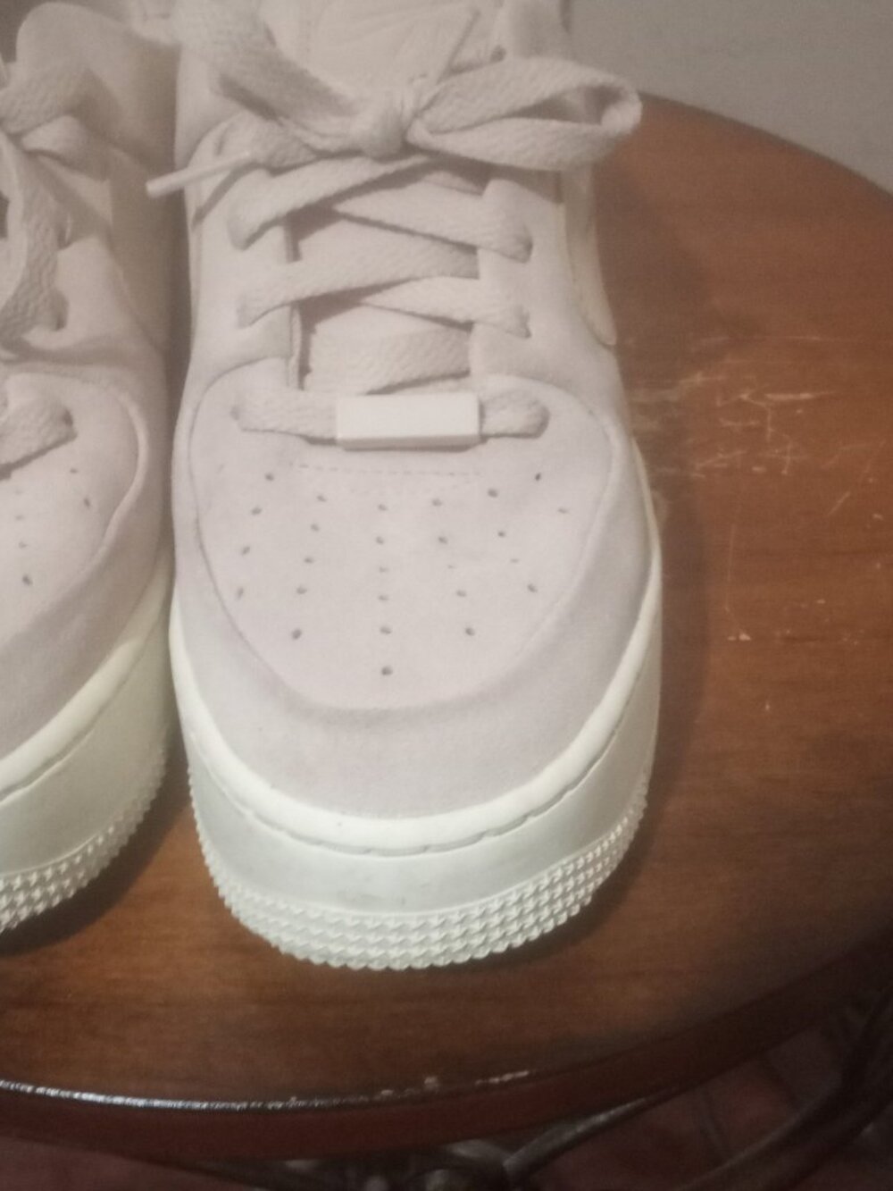 Nike Shoes Women's Size 7 Pink Suede Air Force 1 Pink Low AR5339-201 - Picture 8 of 14